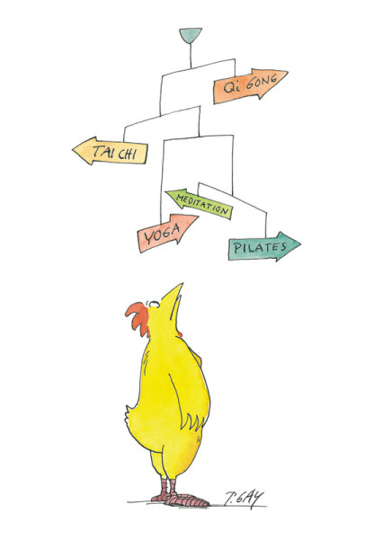 Peter Gaymann Postkarte Qi Gong