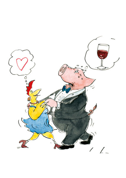 Peter Gaymann Postkarte Tanzen