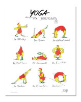 Peter Gaymann Poster Yoga für Schweizer