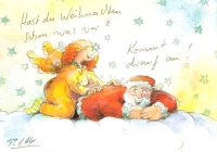 Peter Gaymann Briefkarte Weihnachten Hast Du Weihnachten...