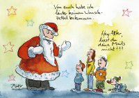 Peter Gaymann Postkarte Weihnachten kein Wunschzettel