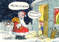 Peter Gaymann Postkarte Weihnachten Frohlocken - falsches...