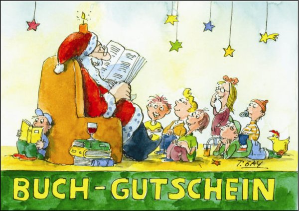 Peter Gaymann Postkarte Weihnachten Buch Gutschein