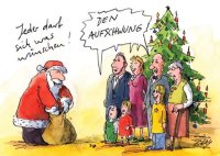 Peter Gaymann Postkarte Weihnachten Den Aufschwung