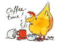 Postkarte Peter Gaymann Coffeetime!