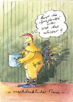 Postkarte Peter Gaymann Spaghetti