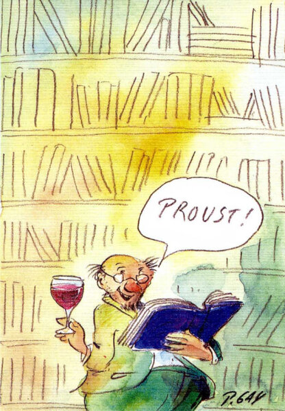 Peter Gaymann Briefkarte Proust